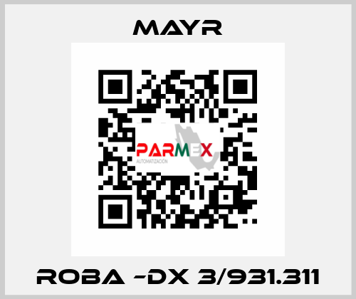 Roba –DX 3/931.311 Mayr