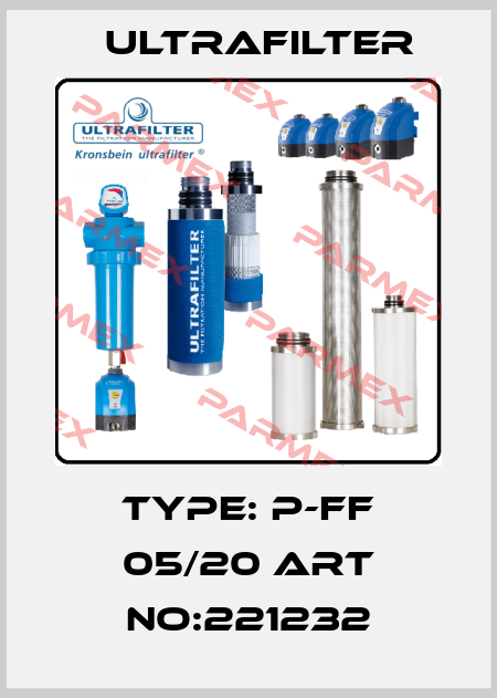 Type: P-FF 05/20 ART NO:221232 Ultrafilter