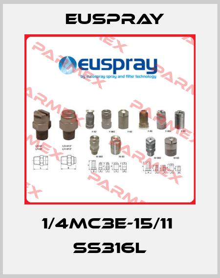 1/4MC3E-15/11  SS316L Euspray
