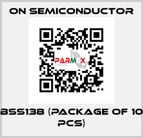 BSS138 (package of 10 pcs) On Semiconductor