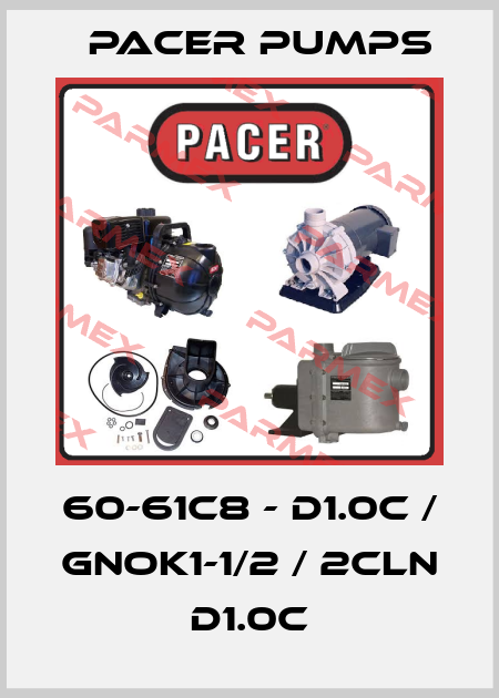 60-61C8 - D1.0C / GNOK1-1/2 / 2CLN D1.0C Pacer Pumps