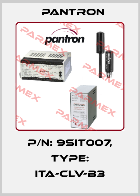 p/n: 9SIT007, Type: ITA-CLV-B3 Pantron
