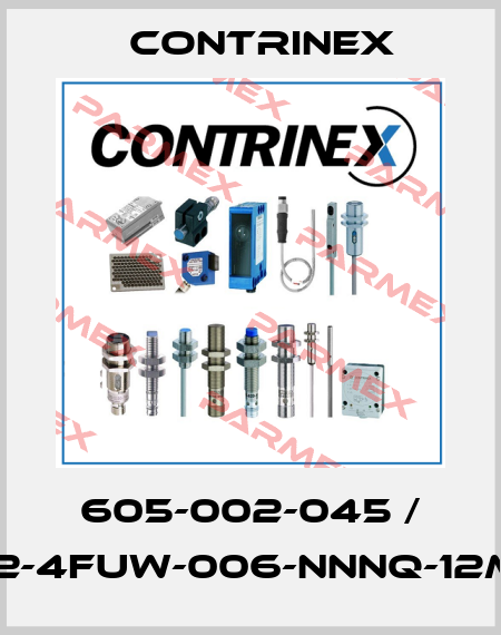 605-002-045 / S12-4FUW-006-NNNQ-12MG Contrinex
