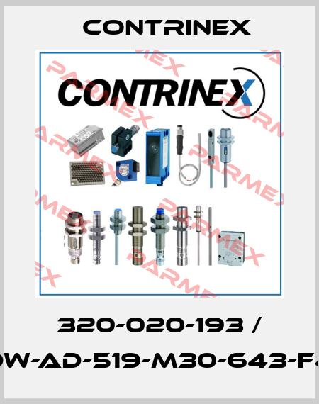 320-020-193 / DW-AD-519-M30-643-F4 Contrinex