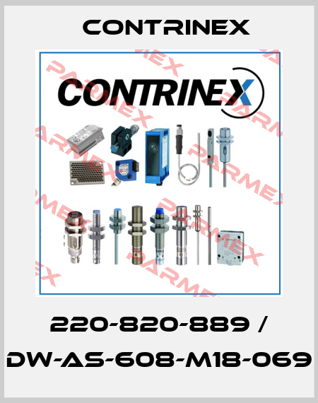 220-820-889 / DW-AS-608-M18-069 Contrinex