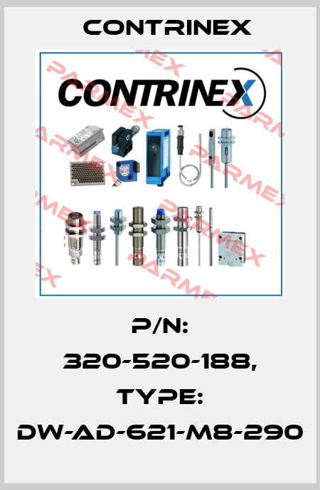 p/n: 320-520-188, Type: DW-AD-621-M8-290 Contrinex