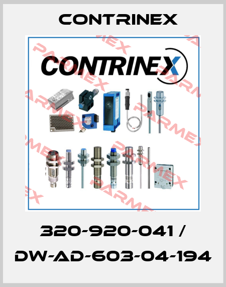 320-920-041 / DW-AD-603-04-194 Contrinex