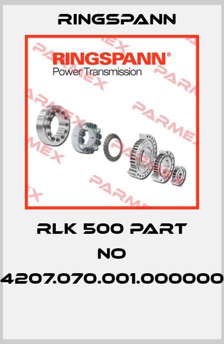 RLK 500 PART NO 4207.070.001.000000  Ringspann