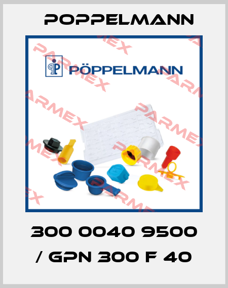 300 0040 9500 / GPN 300 F 40 Poppelmann