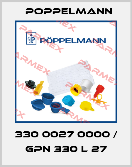 330 0027 0000 / GPN 330 L 27 Poppelmann