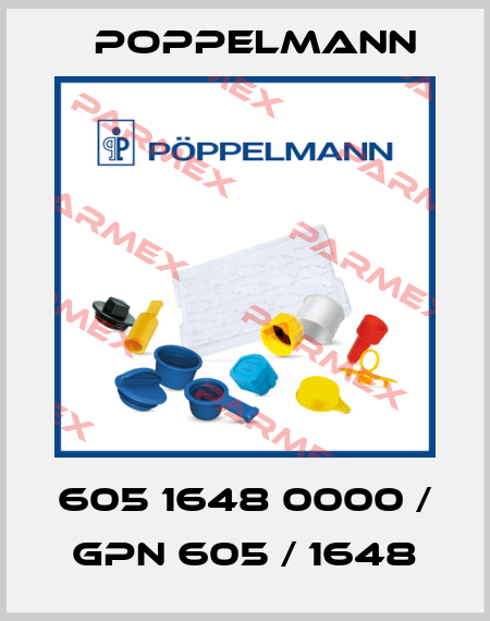 605 1648 0000 / GPN 605 / 1648 Poppelmann