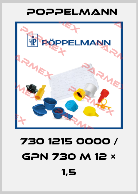 730 1215 0000 / GPN 730 M 12 × 1,5 Poppelmann