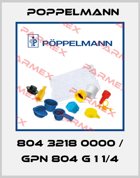 804 3218 0000 / GPN 804 G 1 1/4 Poppelmann