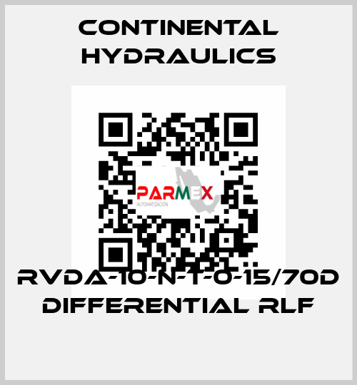 RVDA-10-N-T-0-15/70D DIFFERENTIAL RLF Continental Hydraulics