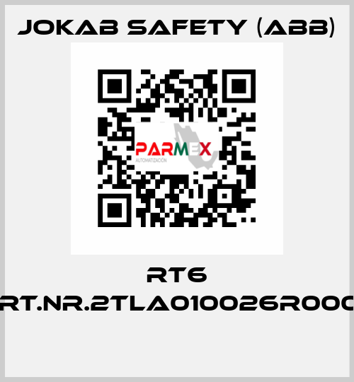 RT6 ART.NR.2TLA010026R0000  Jokab Safety (ABB)