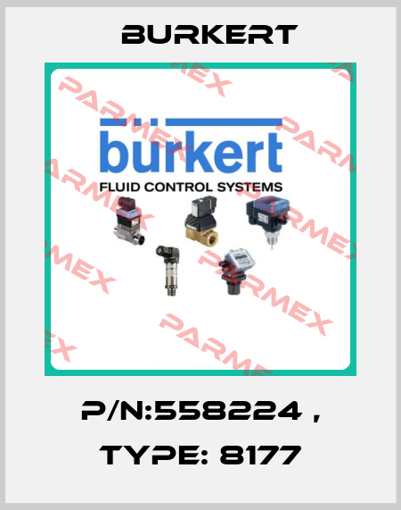 P/N:558224 , Type: 8177 Burkert