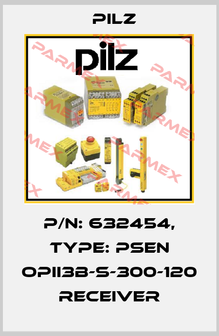 p/n: 632454, Type: PSEN opII3B-s-300-120 receiver Pilz