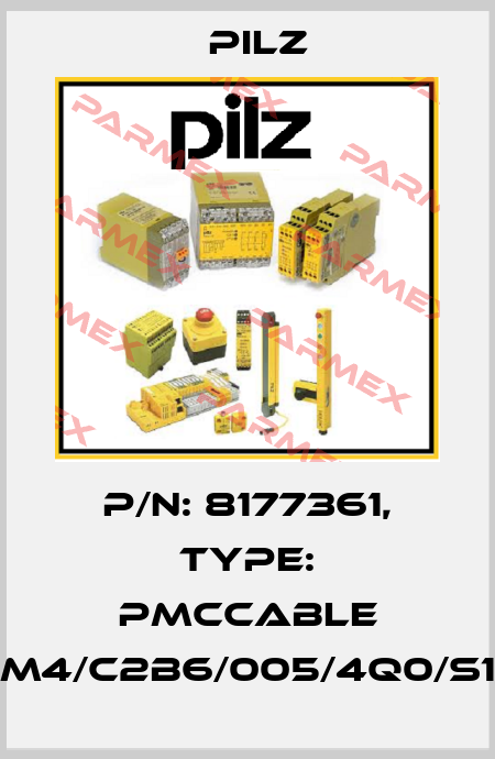 p/n: 8177361, Type: PMCcable M4/C2B6/005/4Q0/S1 Pilz