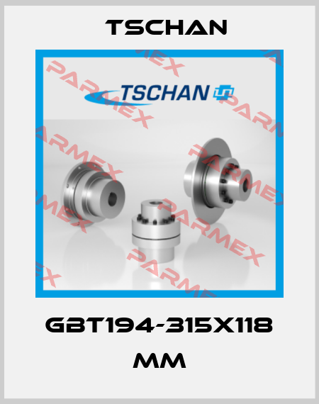 GBT194-315X118 mm Tschan