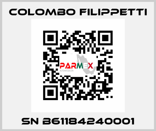 SN B61184240001 Colombo Filippetti