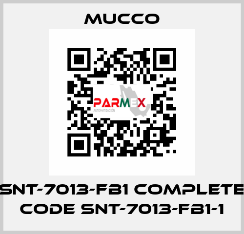 SNT-7013-FB1 complete code SNT-7013-FB1-1 mucco