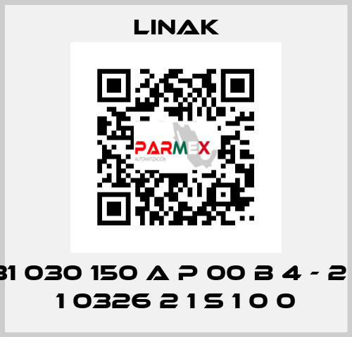 31 030 150 A P 00 B 4 - 2 1 1 0326 2 1 S 1 0 0 Linak