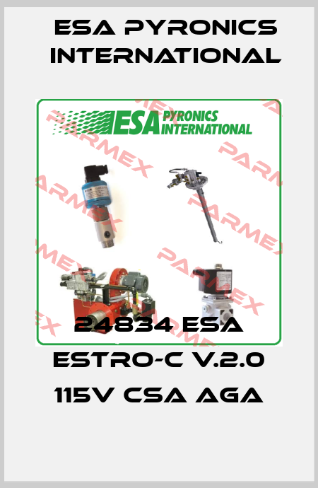 24834 ESA ESTRO-C V.2.0 115V CSA AGA ESA Pyronics International