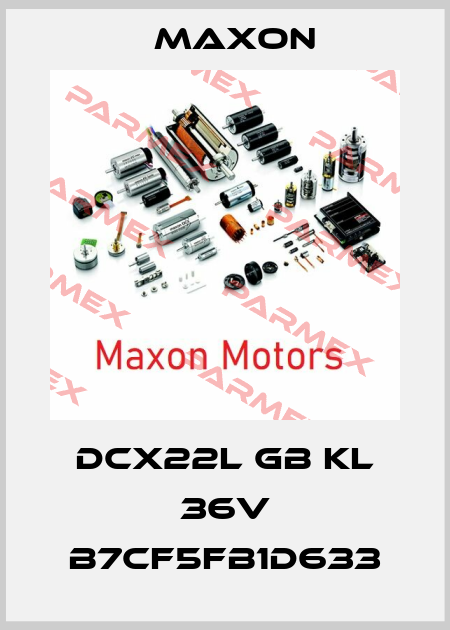 DCX22L GB KL 36V B7CF5FB1D633 Maxon