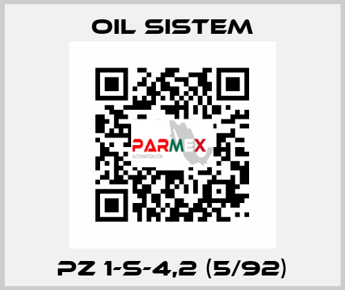 PZ 1-S-4,2 (5/92) Oil Sistem