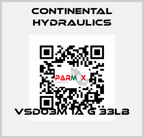 VSD03M 1A G 33LB Continental Hydraulics