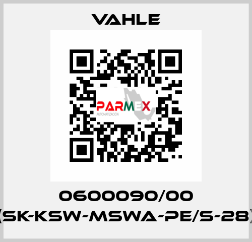 0600090/00 (SK-KSW-MSWA-PE/S-28) Vahle