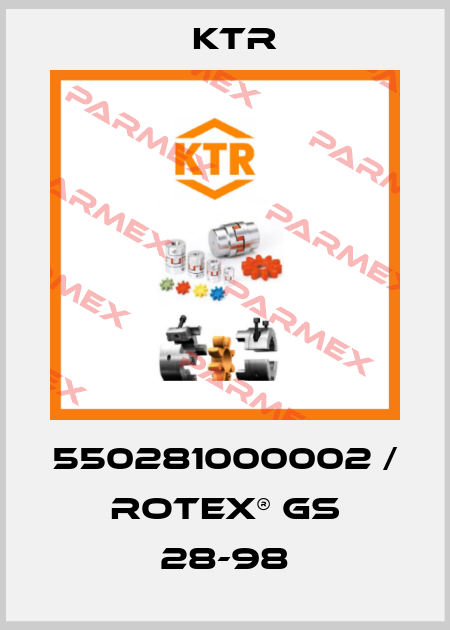 550281000002 / ROTEX® GS 28-98 KTR
