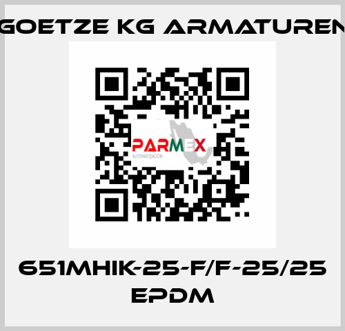 651mHIK-25-f/f-25/25 EPDM Goetze KG Armaturen