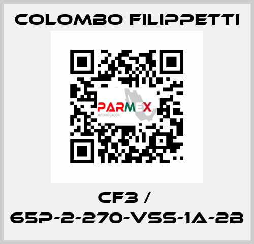 CF3 /  65P-2-270-VSS-1A-2B Colombo Filippetti