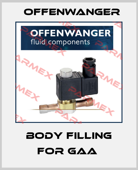 Body filling for GAA  OFFENWANGER
