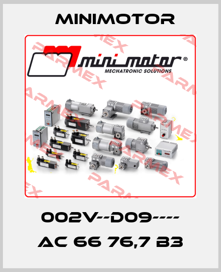 002V--D09---- AC 66 76,7 B3 Minimotor