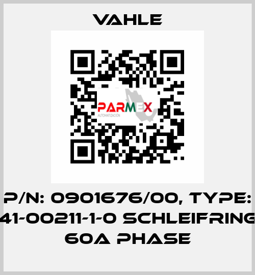 P/n: 0901676/00, Type: 41-00211-1-0 SCHLEIFRING 60A PHASE Vahle