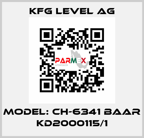 Model: CH-6341 Baar KD2000115/1 KFG Level AG