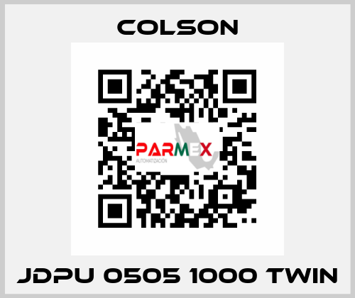 JDPU 0505 1000 TWIN Colson