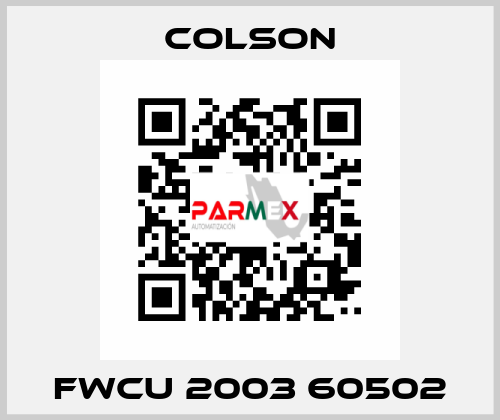 FWCU 2003 60502 Colson