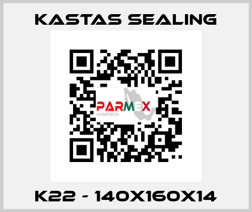 K22 - 140X160X14 Kastas Sealing