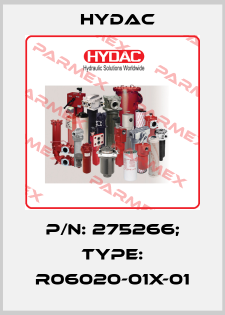 p/n: 275266; Type: R06020-01X-01 Hydac