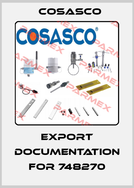 Export Documentation for 748270 Cosasco