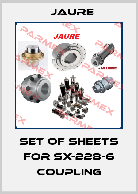 Set of sheets for SX-228-6 coupling Jaure