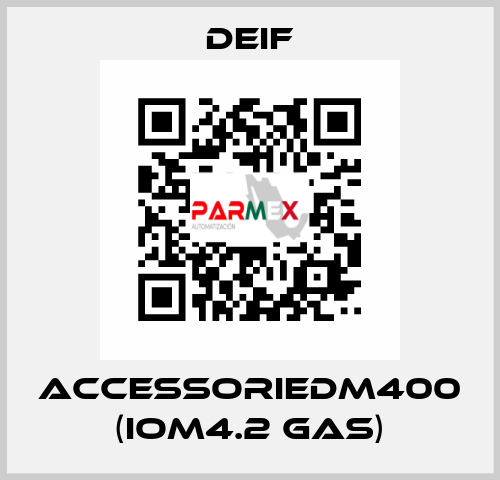 AccessorieDM400 (IOM4.2 GAS) Deif