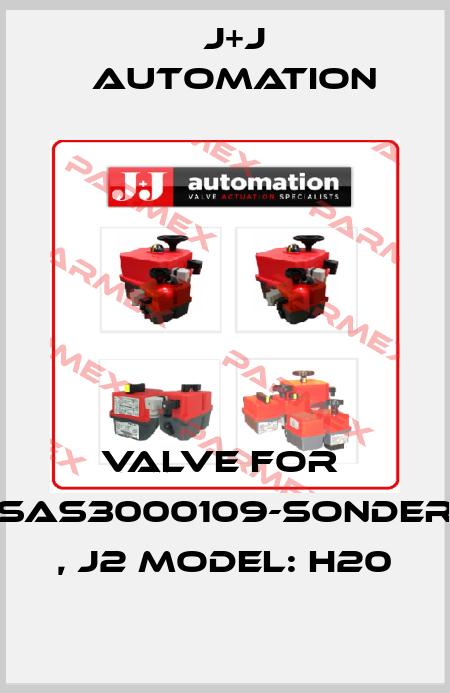 valve for  SAS3000109-SONDER , J2 Model: H20 J+J Automation