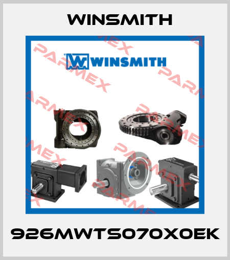 926MWTS070X0EK Winsmith