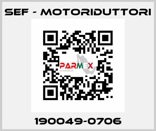 190049-0706 SEF - MOTORIDUTTORI