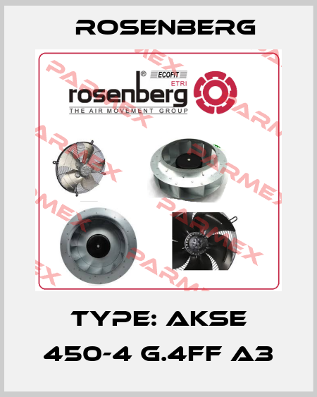 Type: AKSE 450-4 G.4FF A3 Rosenberg
