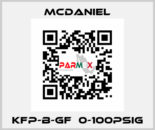 KFP-B-GF  0-100PSIg McDANIEL